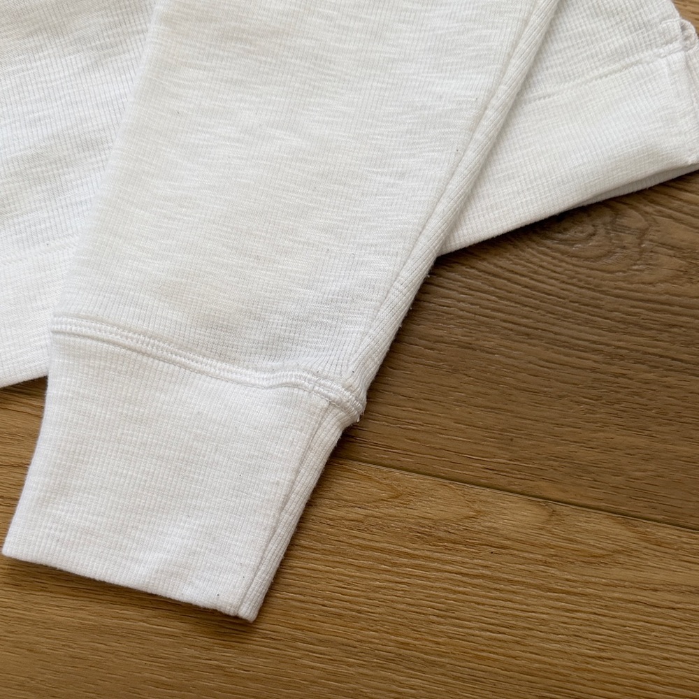Vuori Cropped White Henley Pullover - Picture 5 of 7
